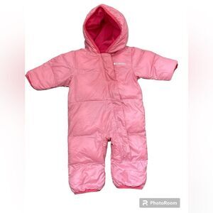 Columbia Pink Baby Snowsuit size 3-6 months